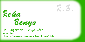 reka benyo business card
